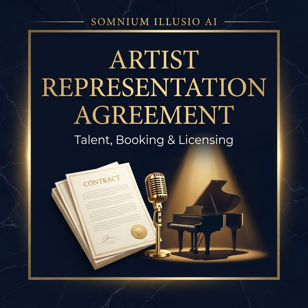 Somnium Illusio AI Artist Representation Agreement — Talent, Booking and Licensing